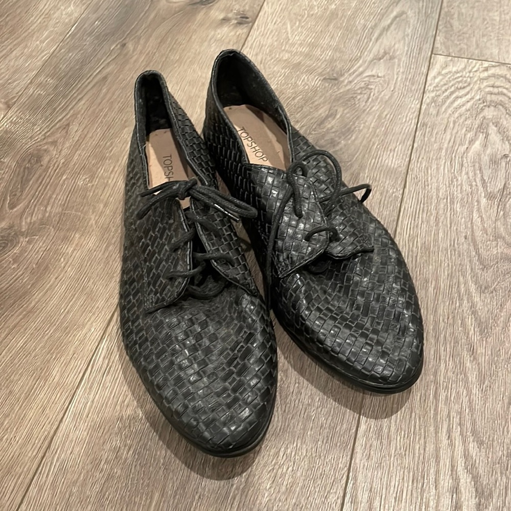 Topshop Lace up loafer
